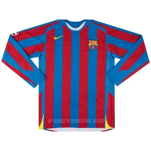 Áo đấu sân nhà Barca 2005 2006 dài tay