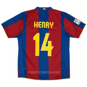 Maillot Barca Domicile 2007 2008 Henry