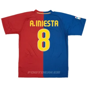 Áo đấu sân nhà Barca 2008 2009 Iniesta
