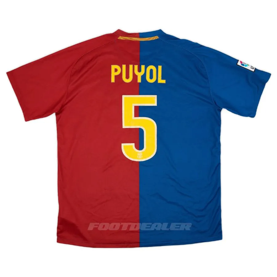 Barca Home Shirt 2008 2009 Puyol