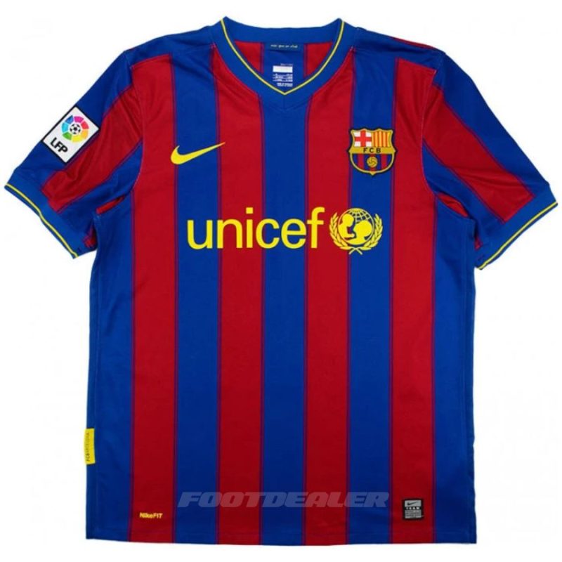 Maillot Barca Domicile 2009 2010 Iniesta