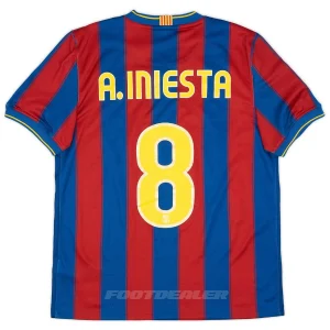 Áo đấu sân nhà Barca 2009 2010 Iniesta