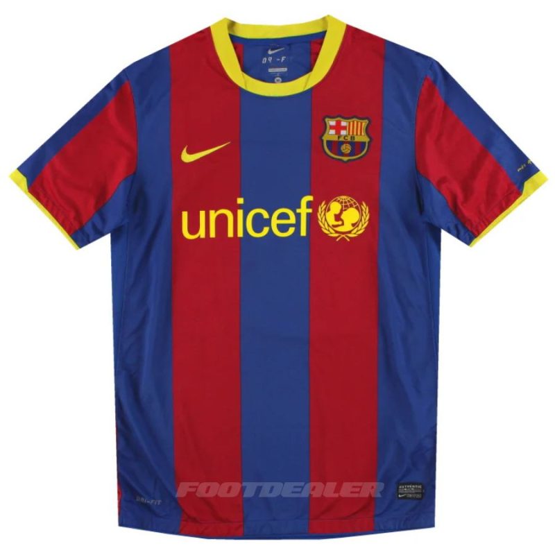 Maillot Barca Domicile 2010 2011 Villa