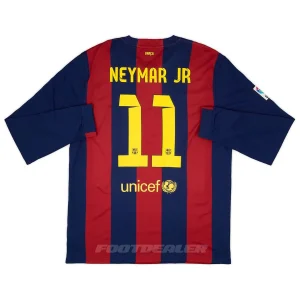 Áo đấu Barca sân nhà 2014 2015 Neymar dài tay