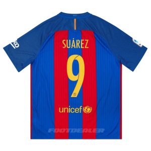 Maillot Barca Domicile 2016 2017 Suarez