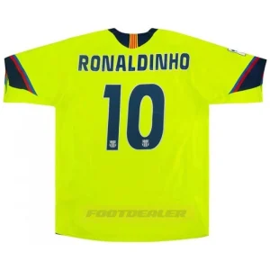 Áo đấu sân khách Barca 2005 2006 Ronaldinho