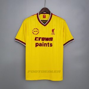 Maillot Liverpool Exterieur Jaune 1985 1986