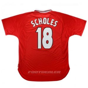 Maillot Manchester United Domicile 1999 2000 Scholes