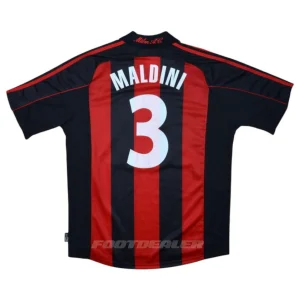 Maillot Milan AC Domicile 2000 2002 Maldini