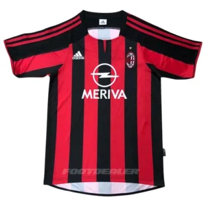 Camiseta local del AC Milan 2003 2004 Inzaghi