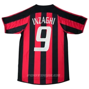 Camiseta local del AC Milan 2003 2004 Inzaghi