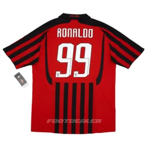 Camiseta AC Milan Local 2007 2008 Ronaldo