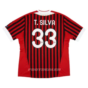 Camiseta de local del AC Milan 2011 2012 T. Silva