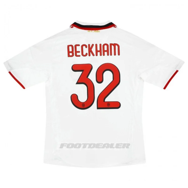 Maillot Milan AC Exterieur 2008 2009 Beckham Maillot Milan AC Exterieur 2008 2009 Beckham