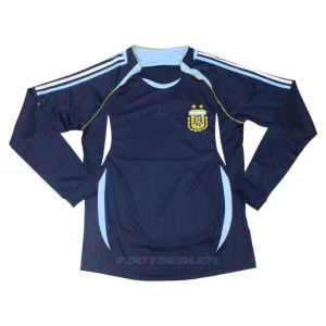 Camiseta Argentina Segunda 2006 Manga Larga