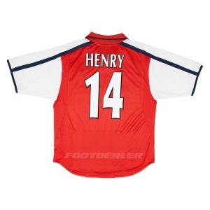 Maillot Arsenal Domicile 2000 2001 Henry