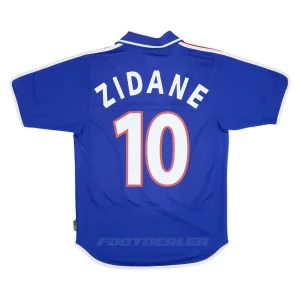 Camiseta del equipo local francés de Zidane 2000