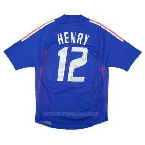 Camiseta del equipo local francés 2002 2004 Henry