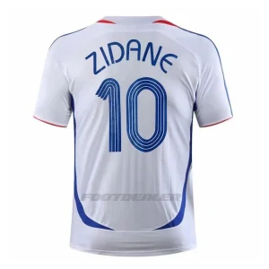 Camiseta del equipo visitante francés de Zidane 2006