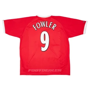Camiseta local del Liverpool 2000 2001 Fowler