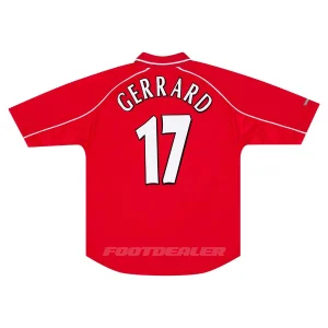 Camiseta local Liverpool 2000 2002 Gerrard