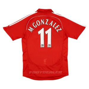 Maillot Liverpool Domicile 2006 2008 Gonzalez