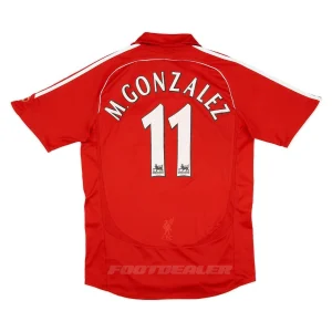 Camiseta local Liverpool 2006 2008 González