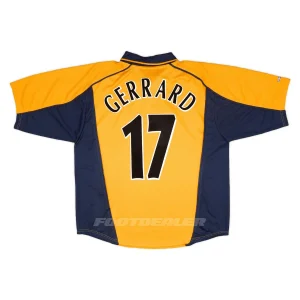 Camiseta de visitante del Liverpool 2000 2001 Gerrard