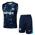 Chelsea 2024 2025 Blue Pattern Short Tank Top
