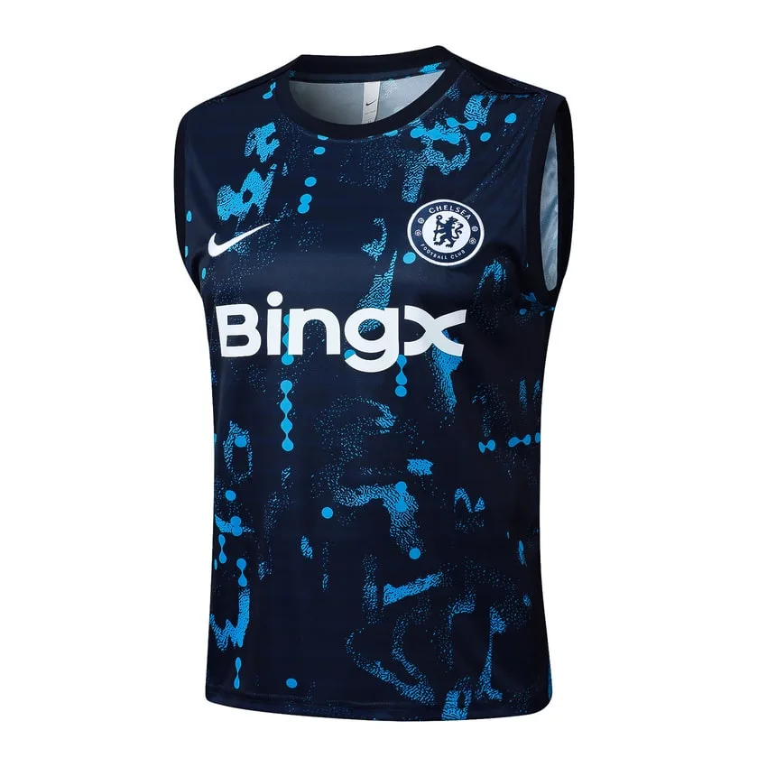 Chelsea 2024 2025 Blue Pattern Short Tank Top