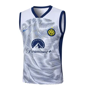 Inter Mailand 2024 2025 Weißes kurzes Tanktop