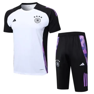 Deutschland 2024 2025 Weißes Trikot-Shorts-Set