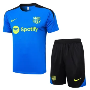 Ensemble Maillot Short Barca 2024 2025 Bleu Ciel