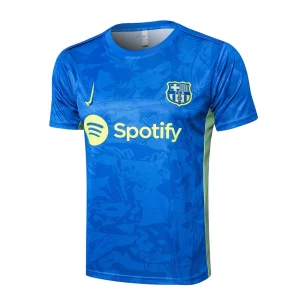 Ensemble Maillot Short Barca 2024 2025 Bleu Clair