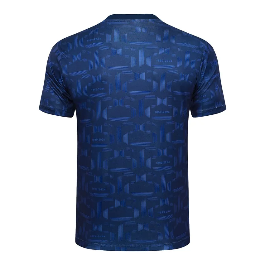 Ensemble Maillot Short Barca 2024 2025 Bleu Foncé