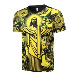 Brasilien 2024 2025 Trikot- und Shorts-Set mit gelbem Muster