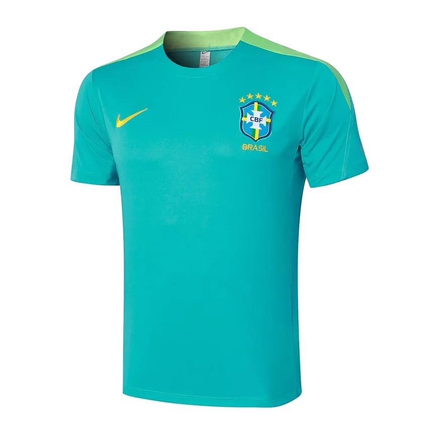 Ensemble Maillot Short Bresil 2024 2025 Vert Clair