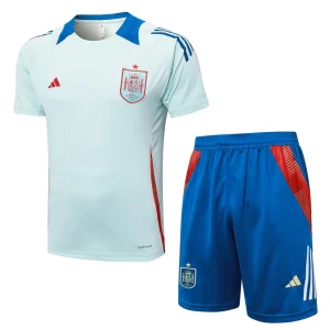 Conjunto de camiseta y pantalón corto blanco de España 2024-2025