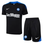 Ensemble Maillot Short Inter Milan 2024 2025 Noir Foncé