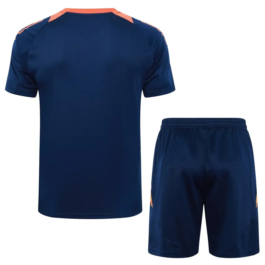 Ensemble Maillot Short Manchester United 2024 2025 Bleu