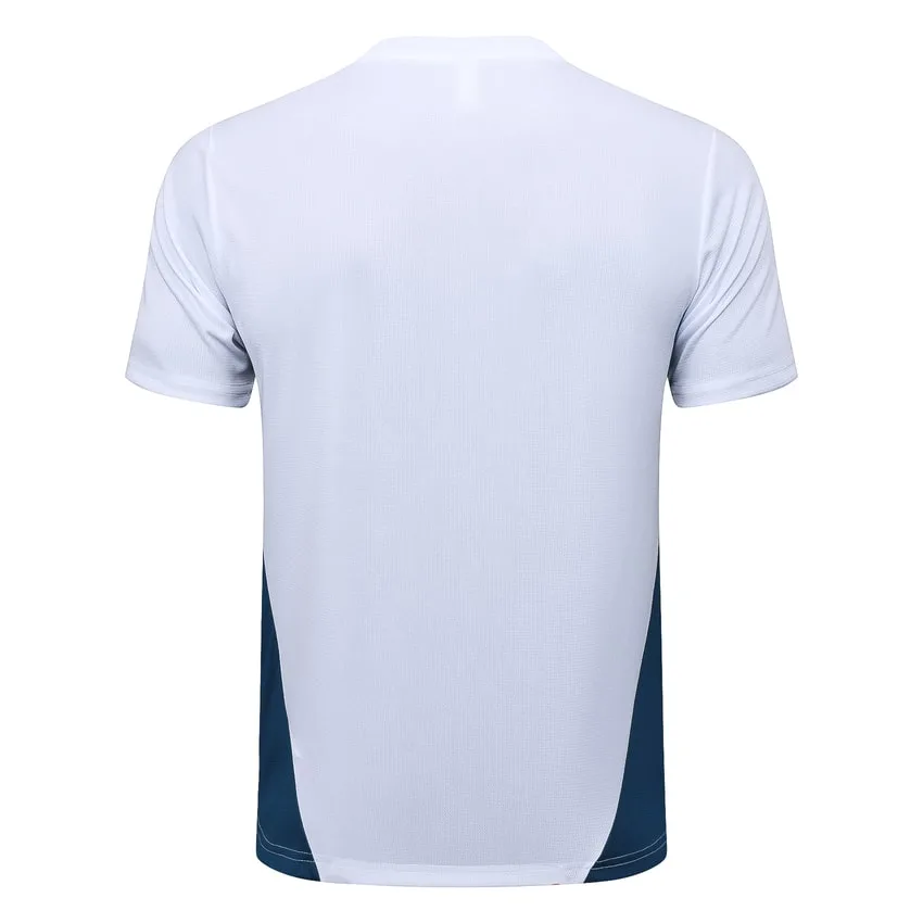 OM 2024 2025 Weißes Trikot-Shorts-Set