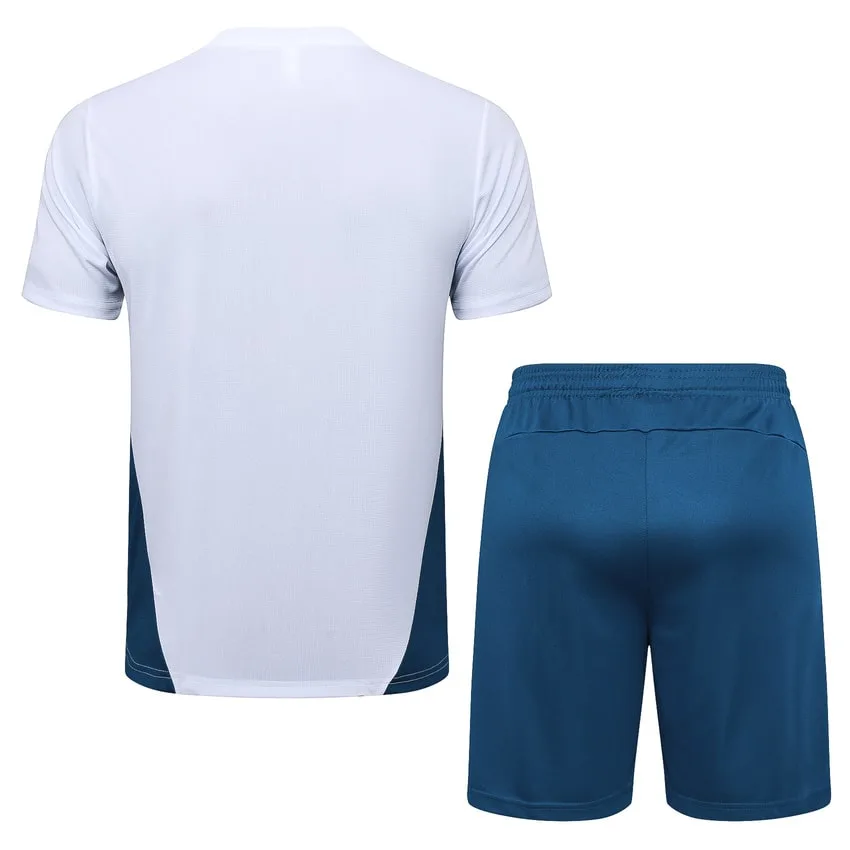OM 2024 2025 Weißes Trikot-Shorts-Set
