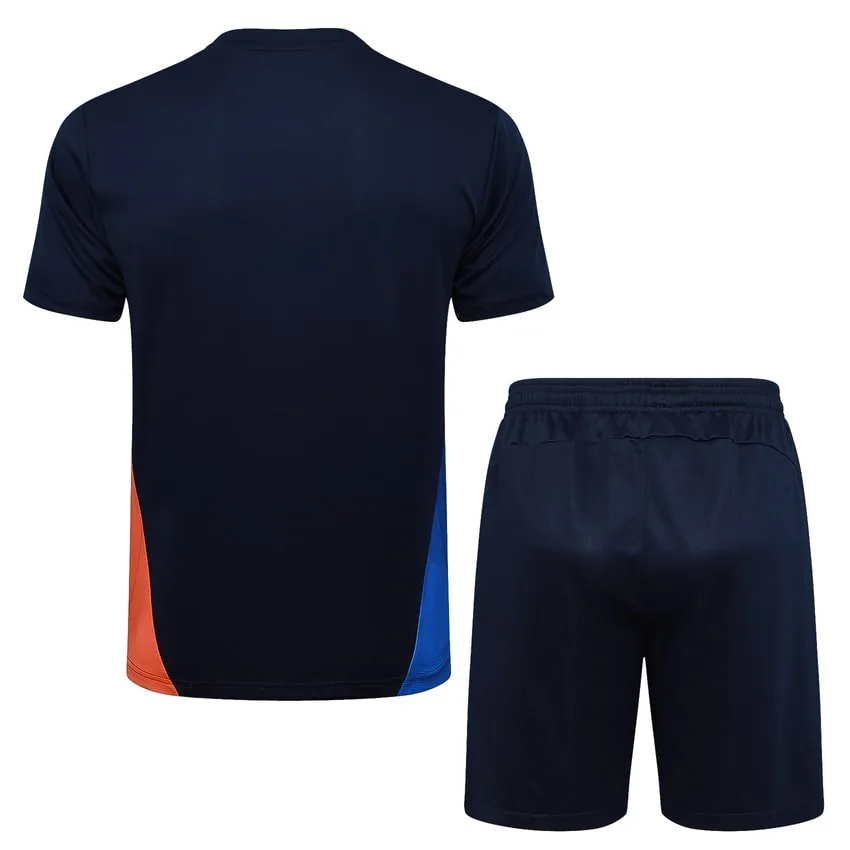 Ensemble Maillot Short OM 2024 2025 Bleu Foncé