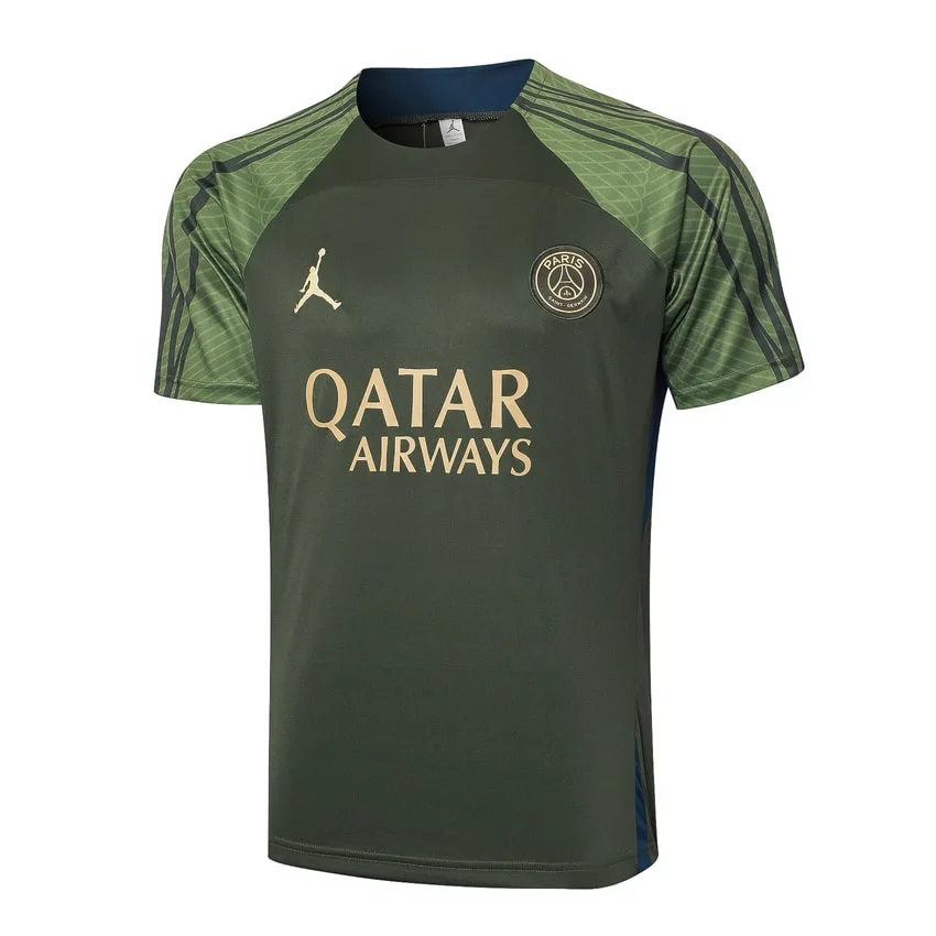 Ensemble Maillot Short PSG 2024 2025 Vert Foncé