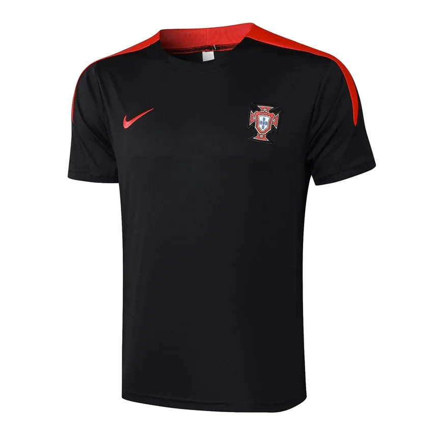 Ensemble Maillot Short Portugal 2024 2025 Noir