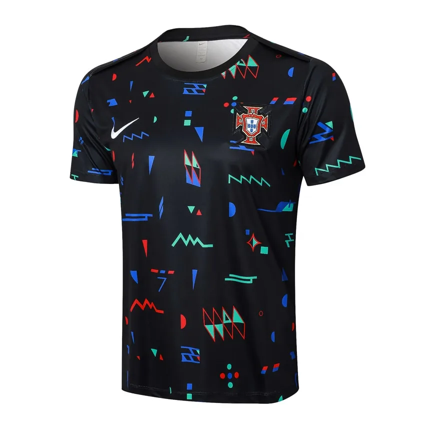 Ensemble Maillot Short Portugal 2024 2025 Noir Motif 2 Ensemble Maillot Short Portugal 2024 2025 Noir Motif