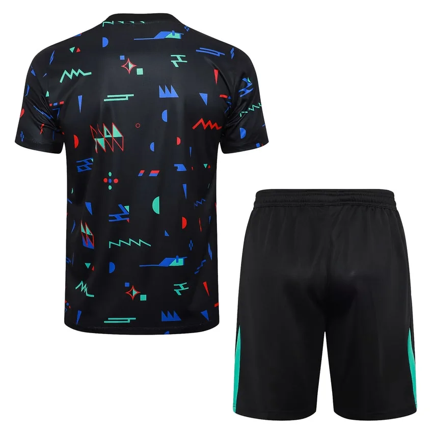 Ensemble Maillot Short Portugal 2024 2025 Noir Motif 4 Ensemble Maillot Short Portugal 2024 2025 Noir Motif