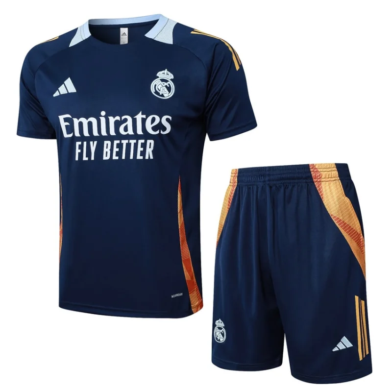 Ensemble Maillot Short Real Madrid 2024 2025 Bleu Sombre Ensemble Maillot Short Real Madrid 2024 2025 Bleu Sombre