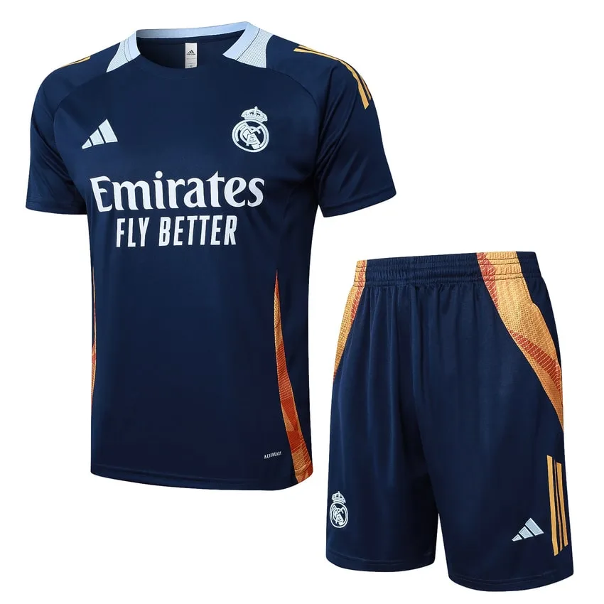 Ensemble Maillot Short Real Madrid 2024 2025 Bleu Sombre Ensemble Maillot Short Real Madrid 2024 2025 Bleu Sombre