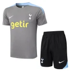 Tottenham 2024 2025 Grey Short Shirt Set